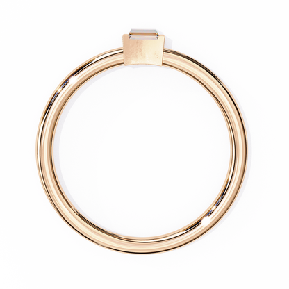 LGD  Ring Baguette Stone (0.11ct) In 14K Gold    #LGD-BE-CD183