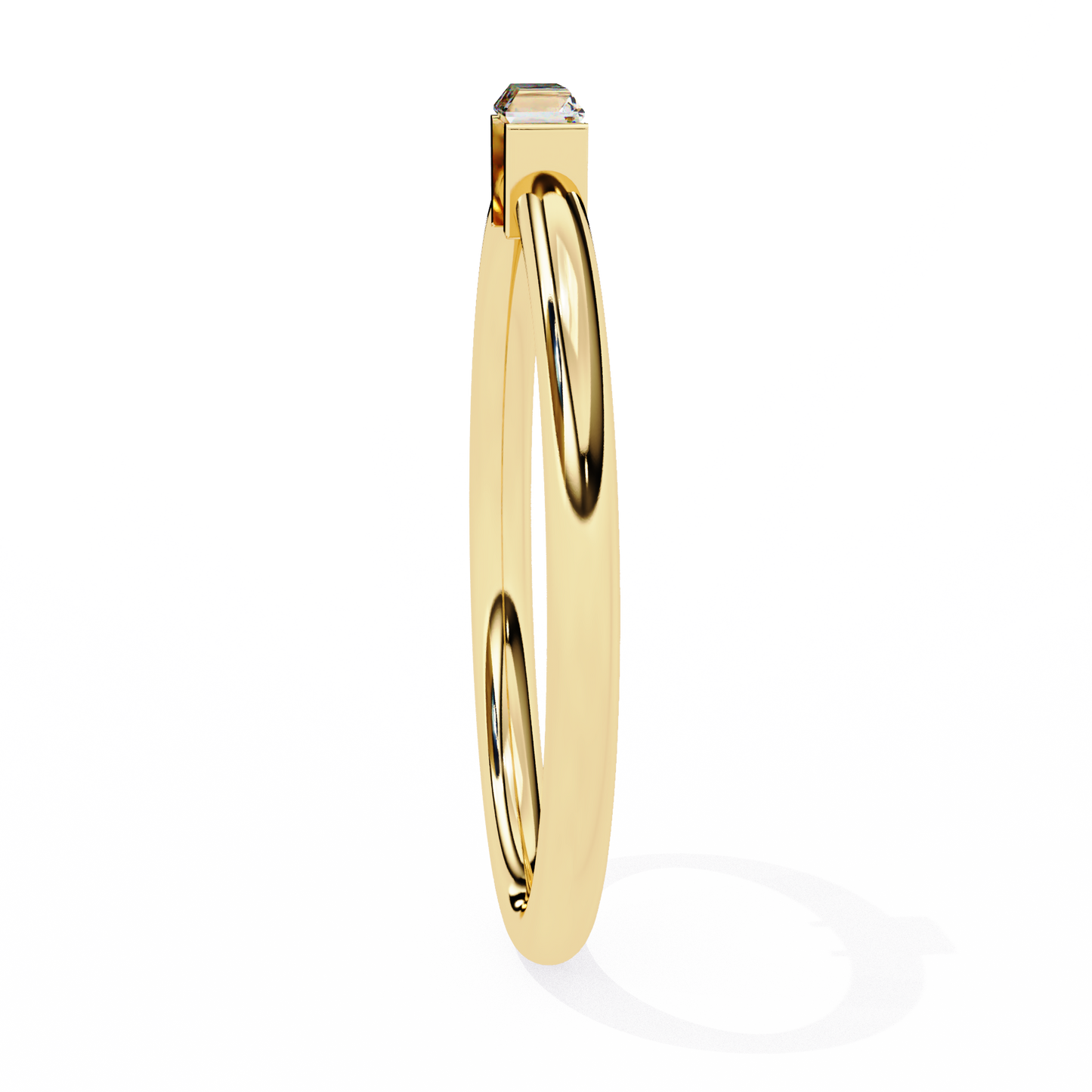 LGD  Ring Baguette Stone (0.11ct) In 14K Gold    #LGD-BE-CD183