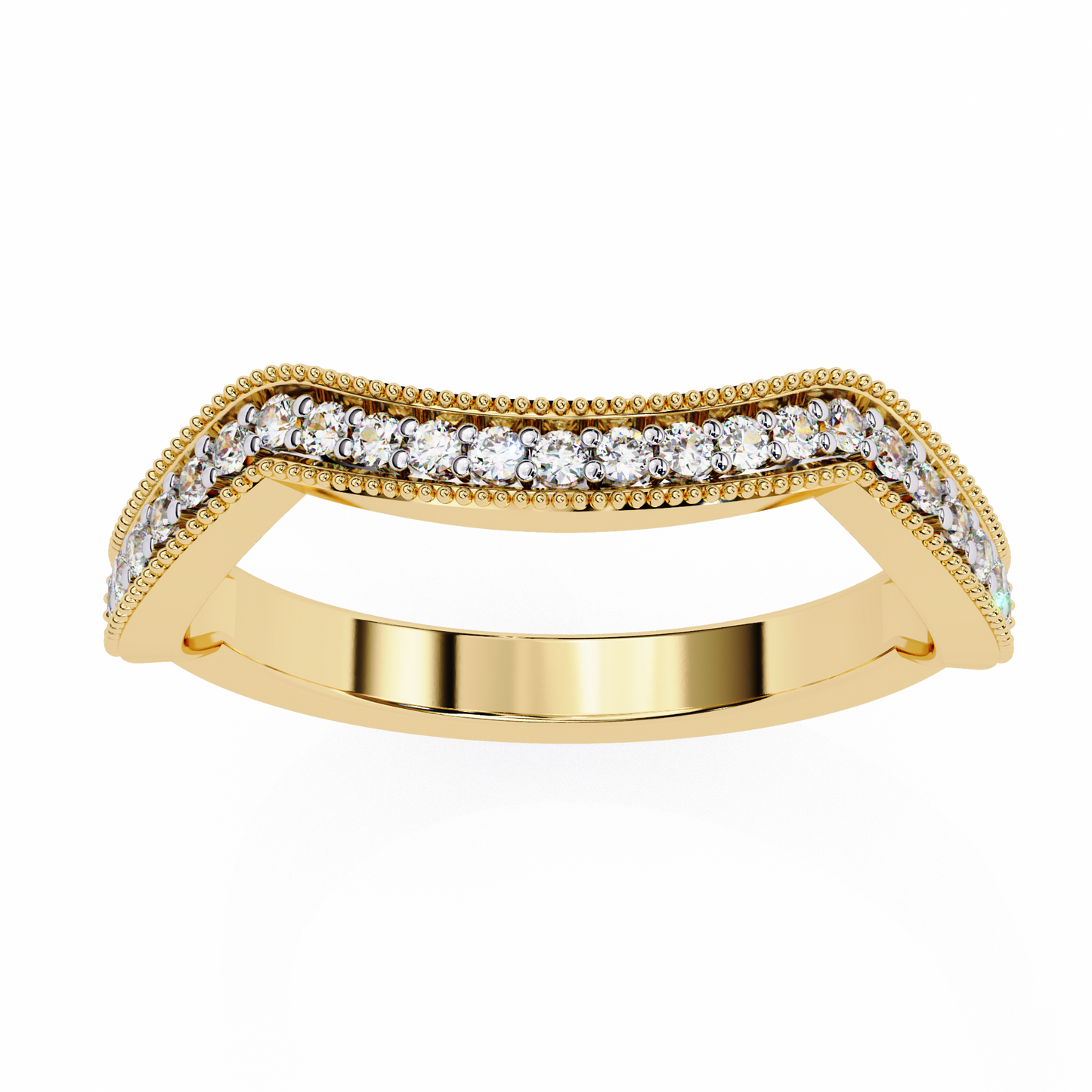 LGD Ring Round  Stone (0.158ct) In 14K Gold           #LGD-RD-CD185