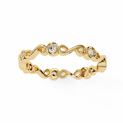 LGD  Ring Round Stone (0.21ct) In 14K Gold    #LGD-RD-CD188