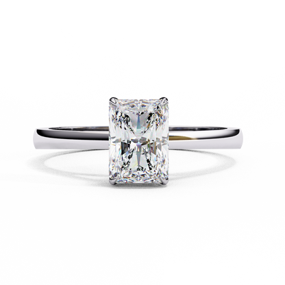 LGD Solitaire Ring Radiant Stone (1.21ct) In 14K Gold