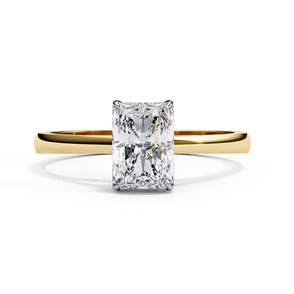 LGD Solitaire Ring Radiant Stone (1.21ct) In 14K Gold
