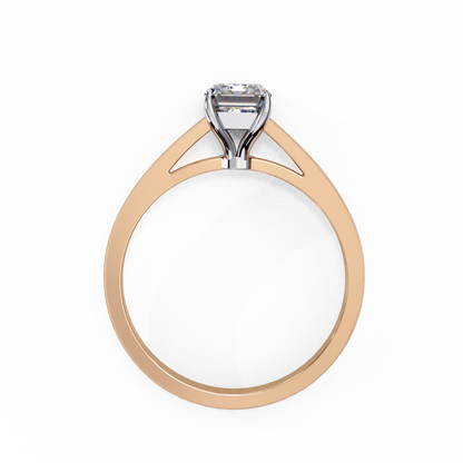 LGD Solitaire Ring Radiant Stone (1.21ct) In 14K Gold