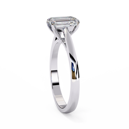 LGD Solitaire Ring Radiant Stone (1.21ct) In 14K Gold