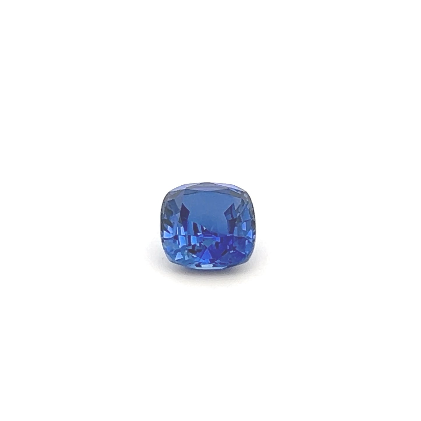 3.20ct Cushion Blue Lab Grown Sapphire For Pendants
