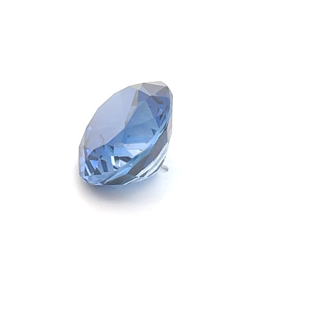 11.24 Carat Blue Oval Lab Grown Sapphire for Fine Jewelry