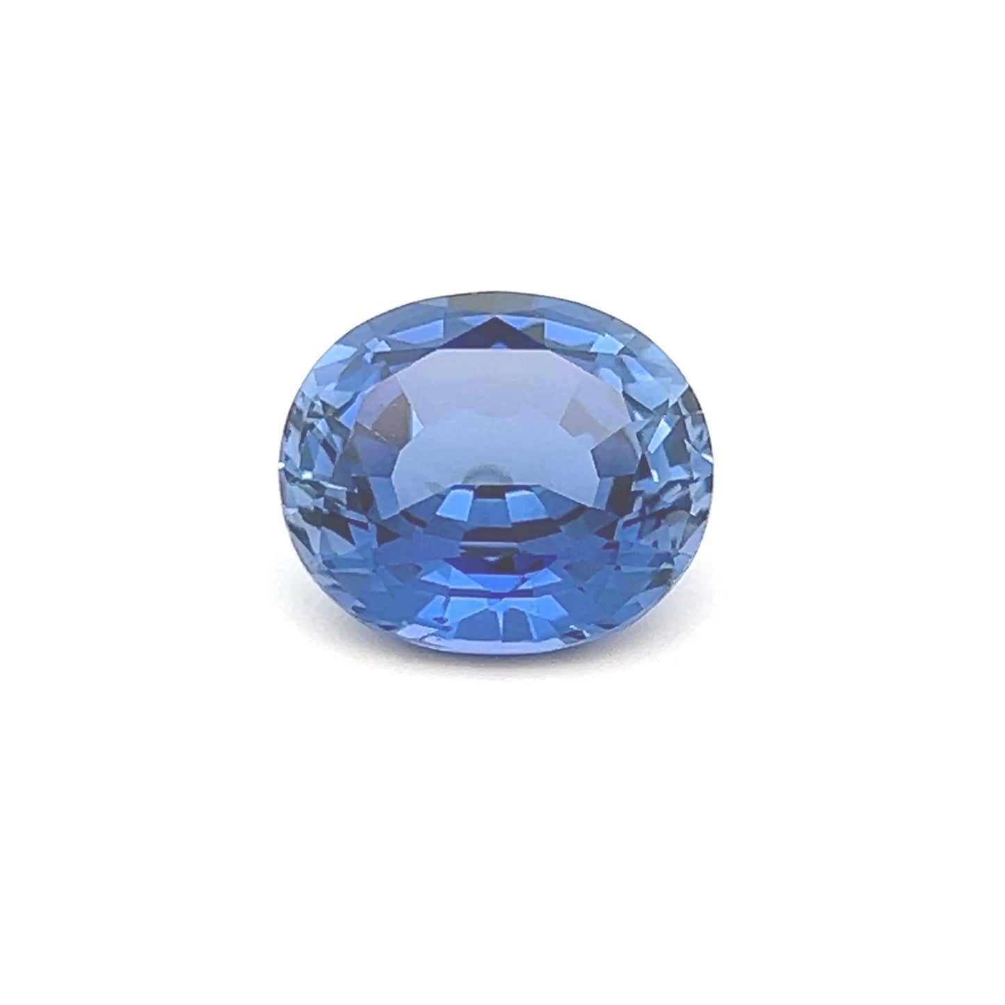 11.24 Carat Blue Oval Lab Grown Sapphire for Fine Jewelry