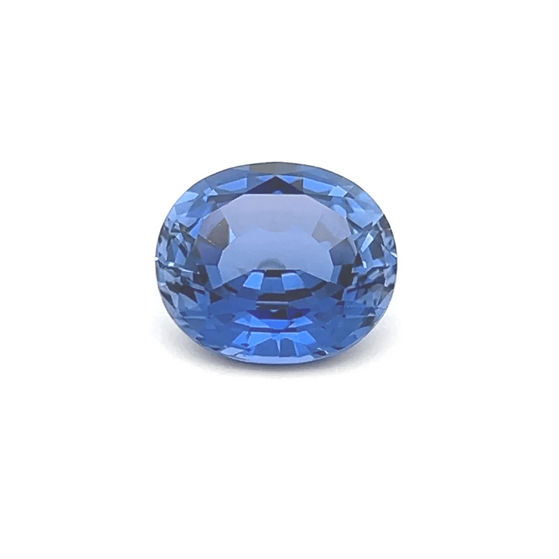 11.24 Carat Blue Oval Lab Grown Sapphire for Fine Jewelry