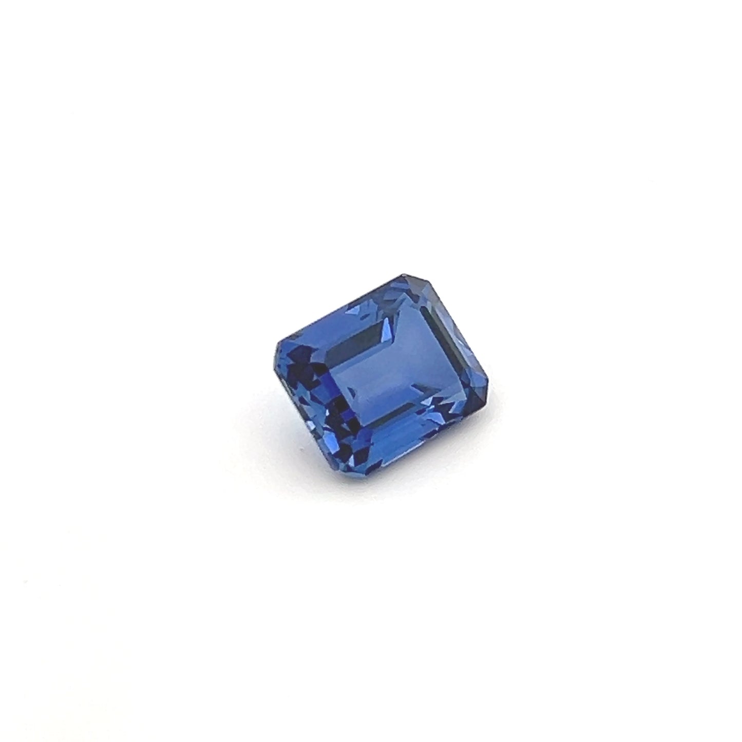 4.95Ct Octagon Blue Lab Grown Sapphire