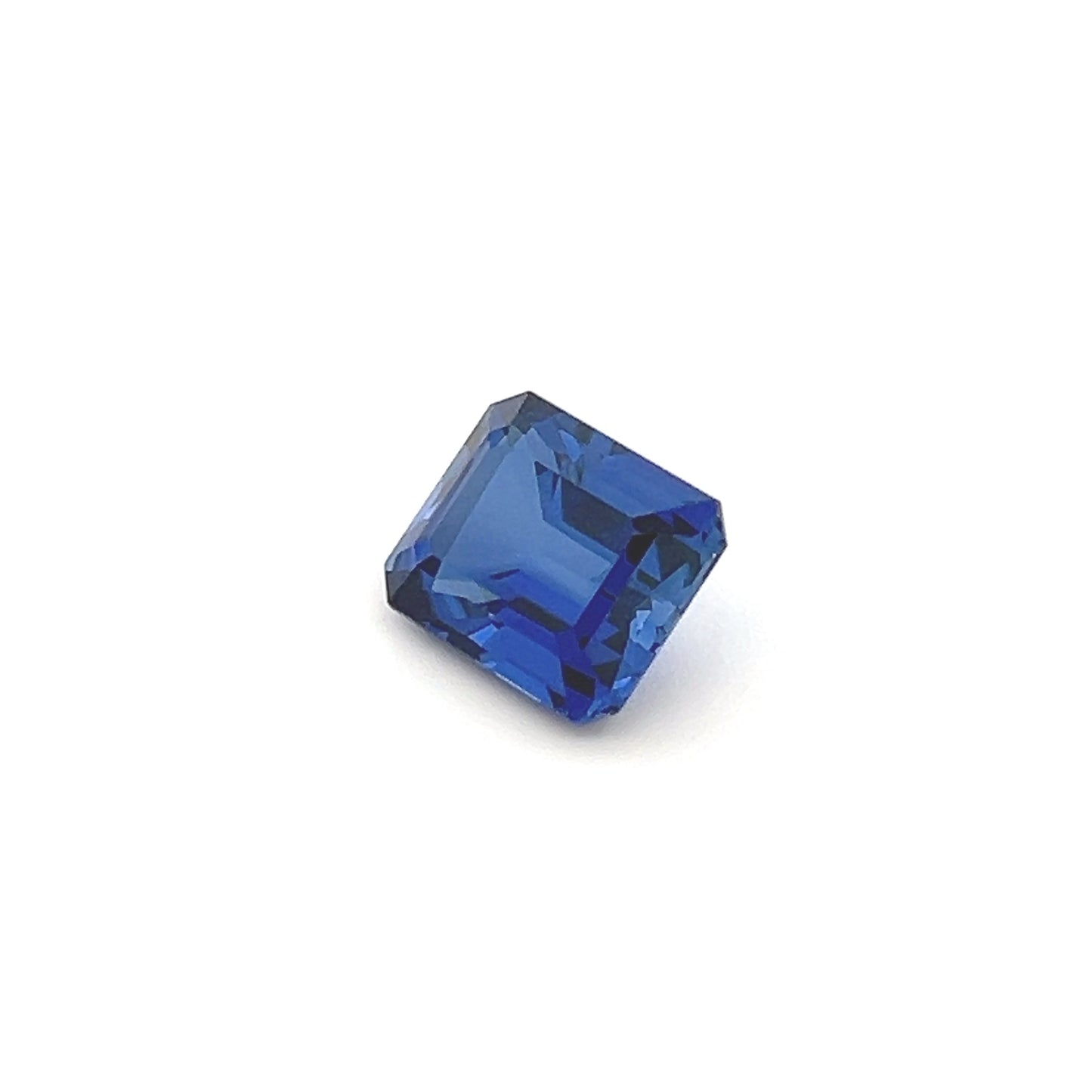 6.37Ct Octagon Blue Lab Grown Sapphire