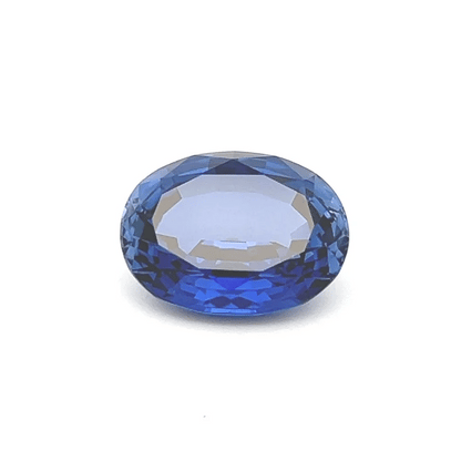 13.83 Ct Blue Oval Lab Grown Sapphire for Rings & Pendants