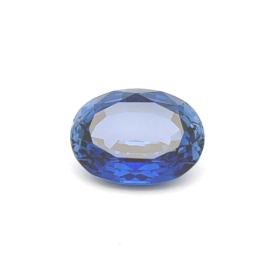 13.83 Ct Blue Oval Lab Grown Sapphire for Rings & Pendants