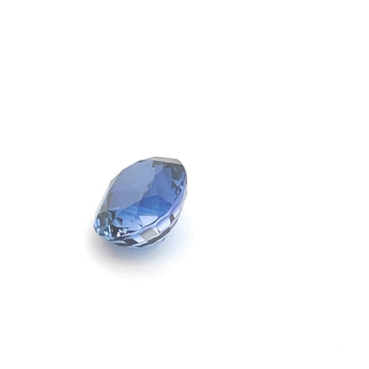 6.54 Carat Blue Oval Lab Created Sapphire for Jewelry