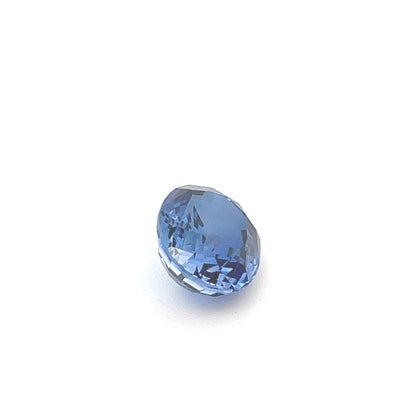 6.54 Carat Blue Oval Lab Created Sapphire for Jewelry
