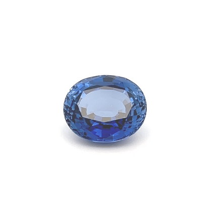 9.50Ct Blue Oval Lab Grown Sapphire – High Clarity Loose Gemstone