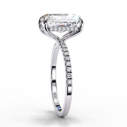 LGD Solitaire Ring Radiant Stone (2.71ct) In 14K Gold      #LGD-RT-CD002