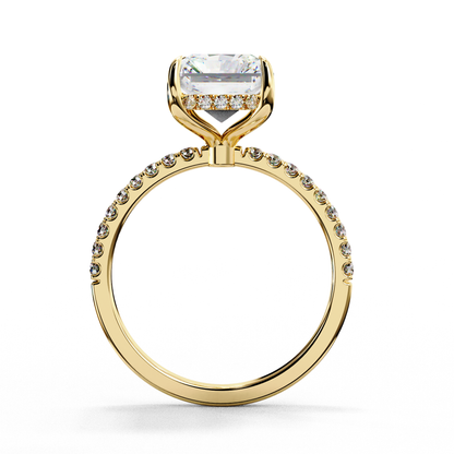 LGD Solitaire Ring Radiant Stone (2.71ct) In 14K Gold      #LGD-RT-CD002