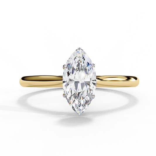 LGD  Ring Marquise Stone (0.82ct) In 14K Gold  #LGD-Mq-CD089