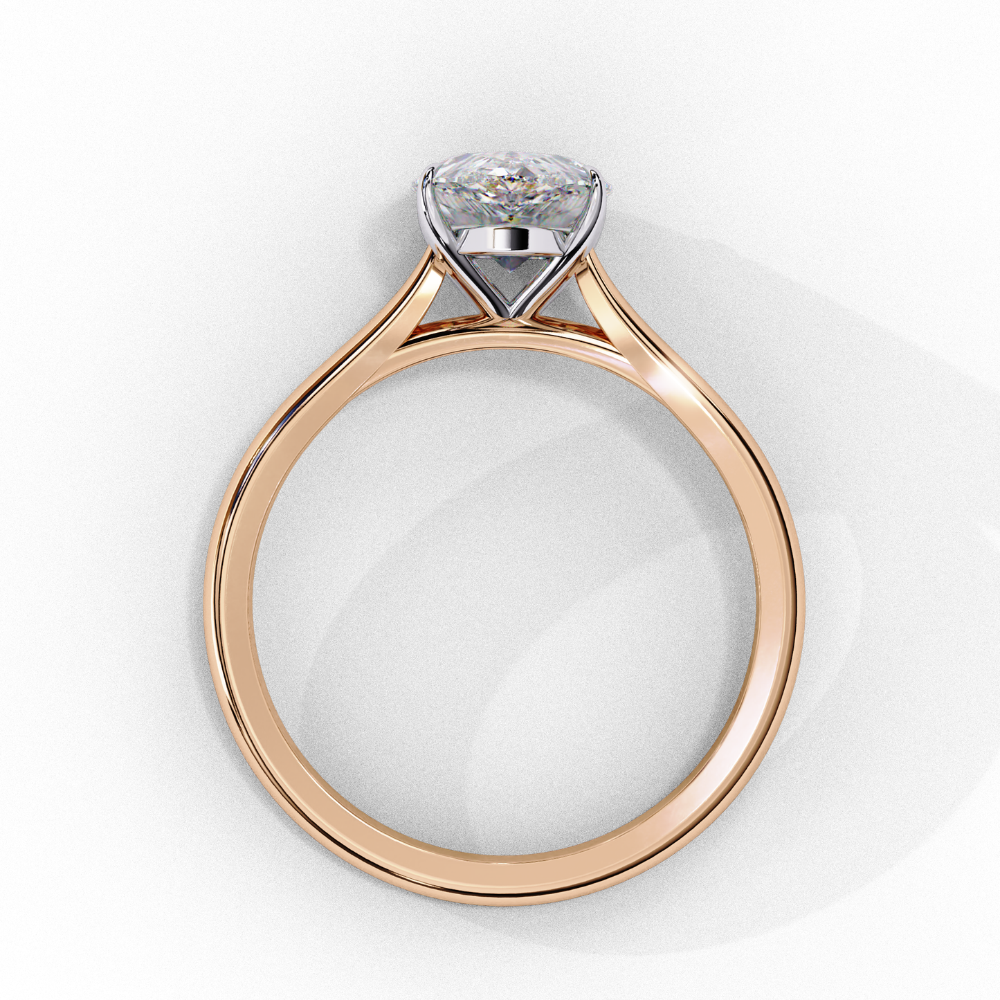 LGD  Ring Pear Stone (0.89ct) In 14K Gold  #LGD-PE-CD090