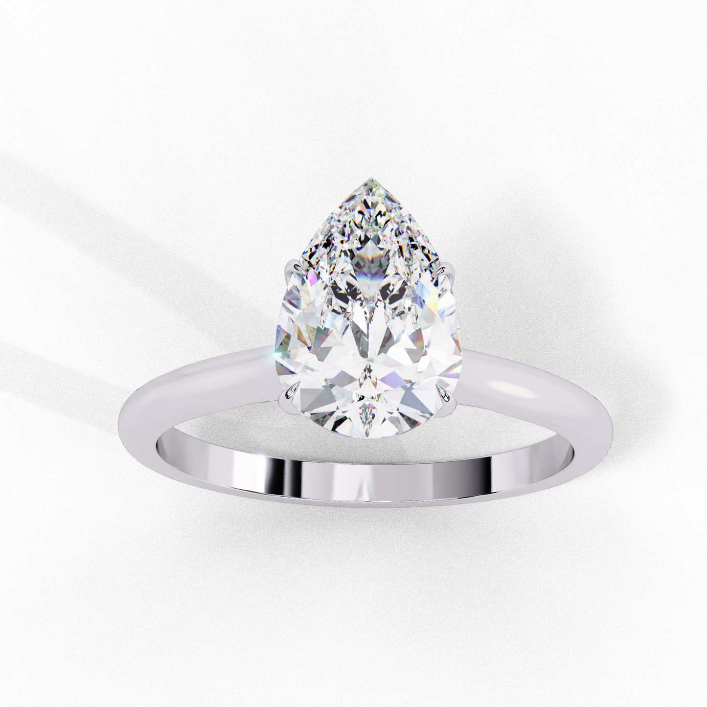 LGD  Ring Pear Stone (0.89ct) In 14K Gold  #LGD-PE-CD090