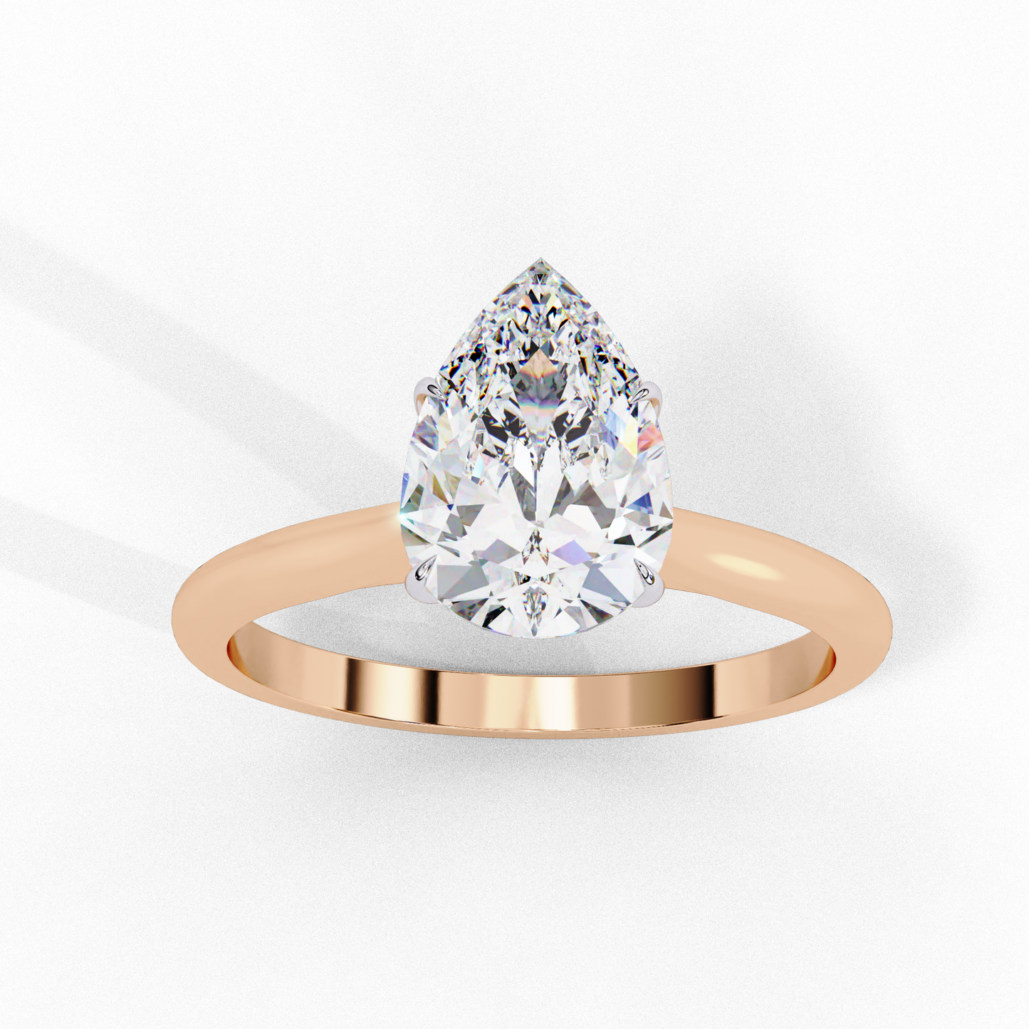 LGD  Ring Pear Stone (0.89ct) In 14K Gold  #LGD-PE-CD090