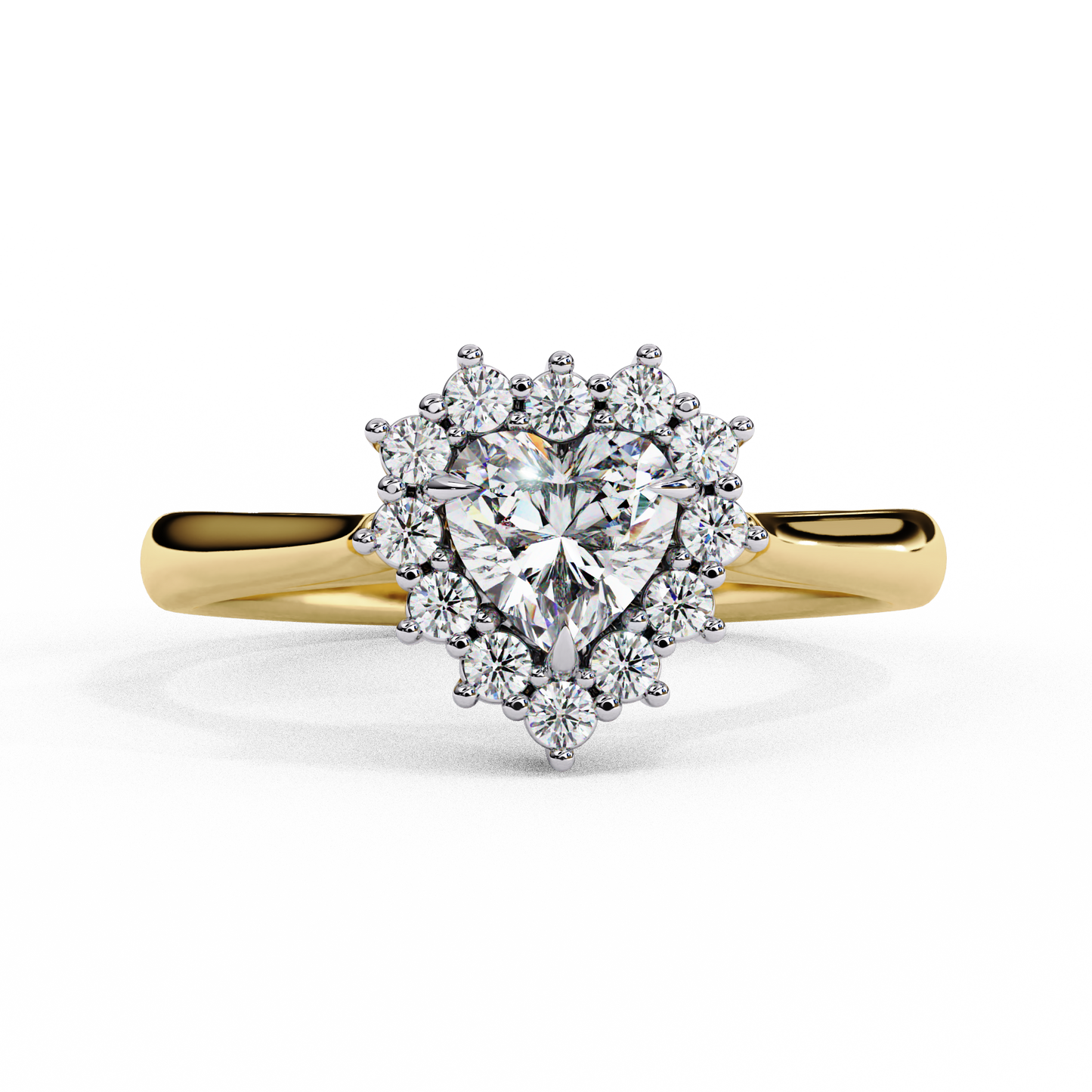 LGD Ring Heart Stone (0.77ct) In 14K Gold  #LGD-HR-CD031