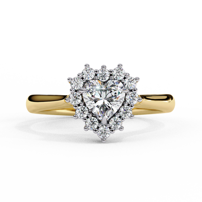 LGD Ring Heart Stone (0.77ct) In 14K Gold  #LGD-HR-CD031