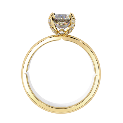 LGD Solitaire Ring Round  Stone (1.26ct) In 14K Gold