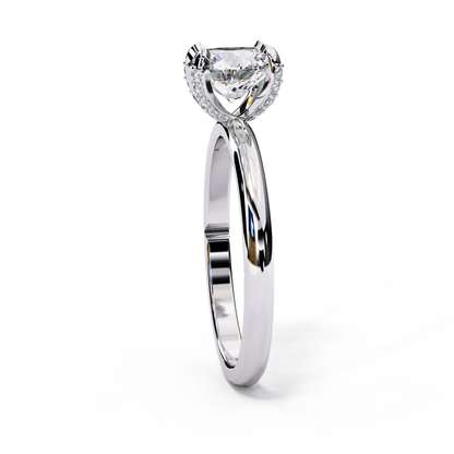 LGD Solitaire Ring Round  Stone (1.26ct) In 14K Gold