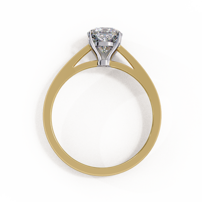 LGD Solitaire Ring Cushion Square Stone (1.43ct) In 14K Gold     #LGD-CU-CD051