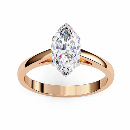 LGD  Ring Marquise Stone (0.86ct) In 14K Gold      #LGD-Mq-CD053