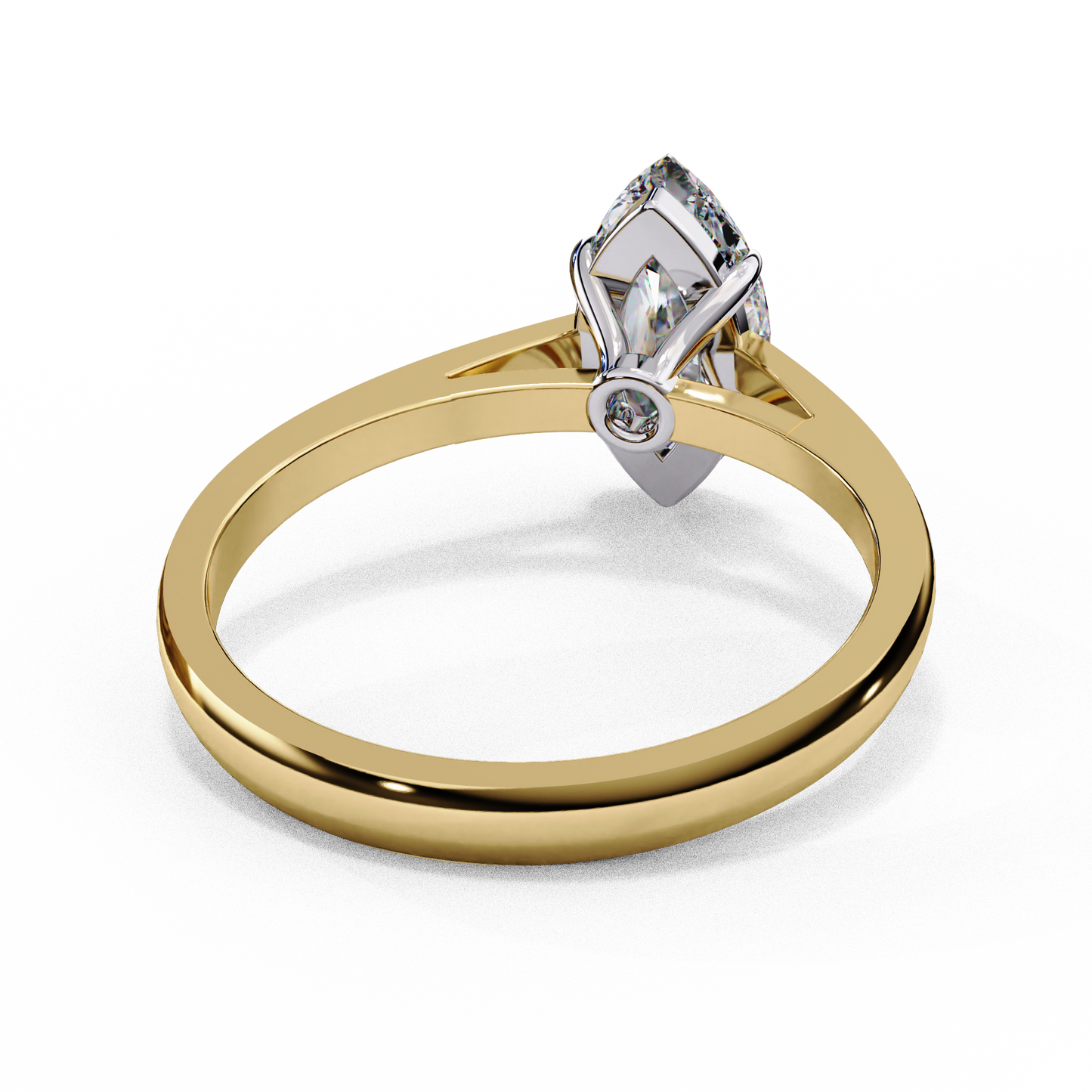 LGD  Ring Marquise Stone (0.86ct) In 14K Gold      #LGD-Mq-CD053