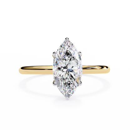 LGD Ring Marquise Stone (1.55ct) In 14K Gold