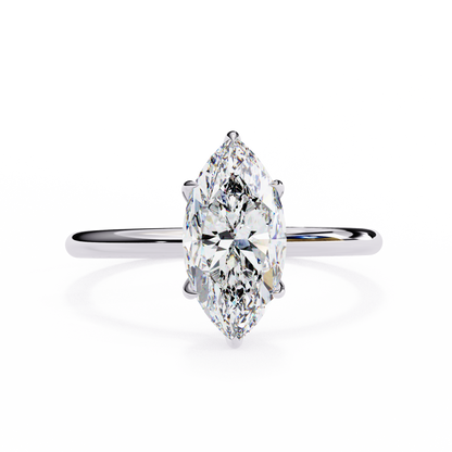 LGD Ring Marquise Stone (1.55ct) In 14K Gold