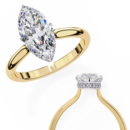 LGD Ring Marquise Stone (1.59ct) In 14K Gold