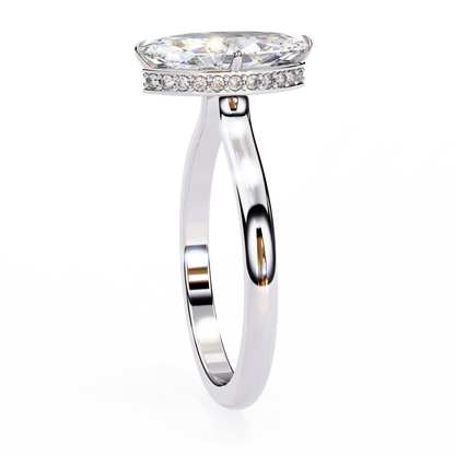 LGD Ring Marquise Stone (1.59ct) In 14K Gold