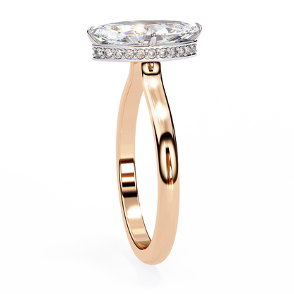 LGD Ring Marquise Stone (1.59ct) In 14K Gold
