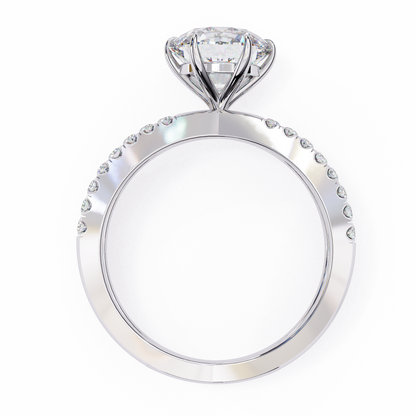 LGD Solitaire Ring Round  Stone (2.24ct) In 14K Gold
