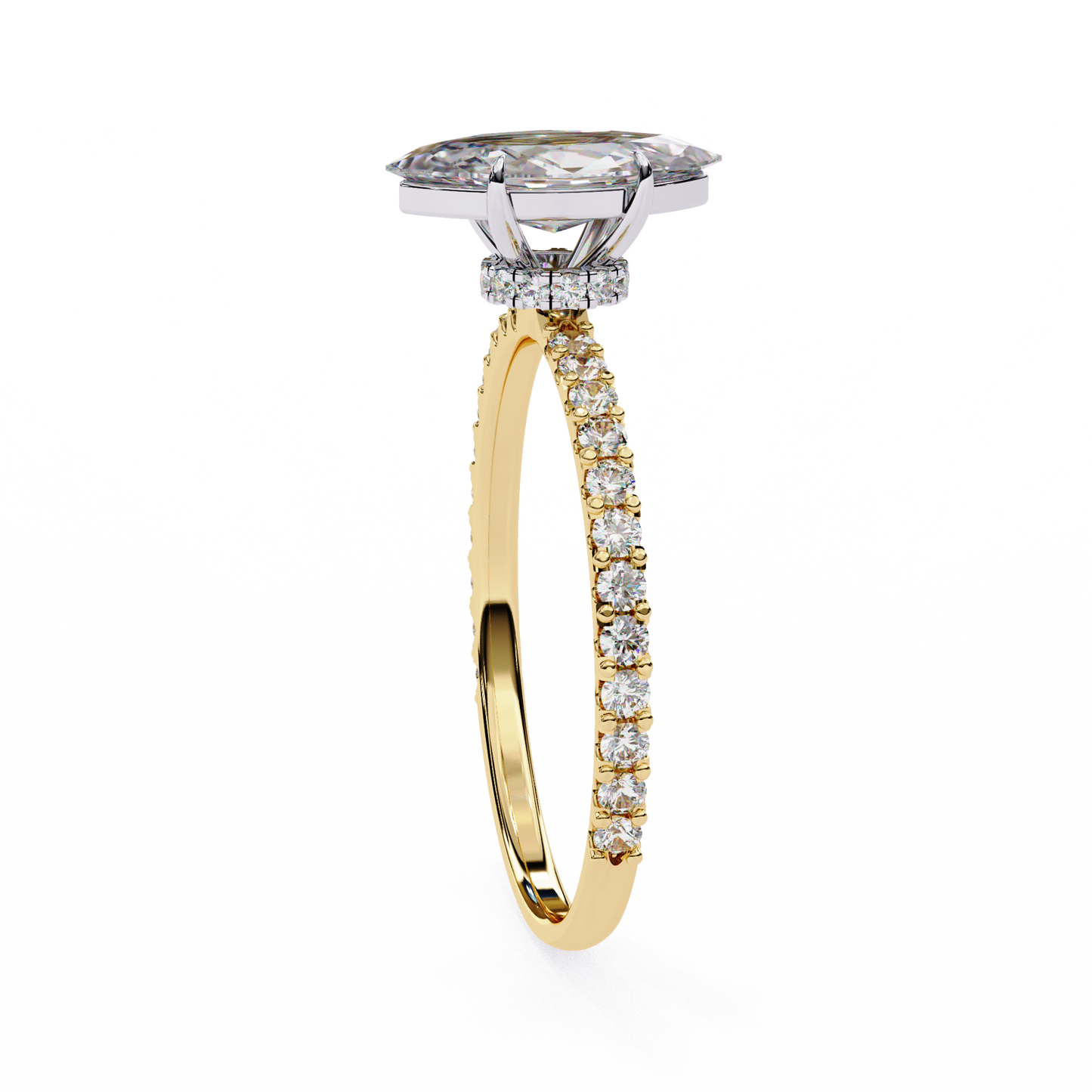 LGD Ring Marquise Stone (1.108ct) In 14K Gold  #LGD-Mq-CD103