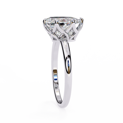 LGD Solitaire Ring Marquise Stone (1.14ct) In 14K Gold