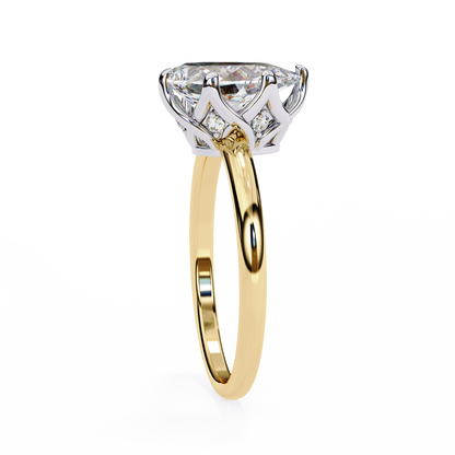 LGD Solitaire Ring Marquise Stone (1.14ct) In 14K Gold
