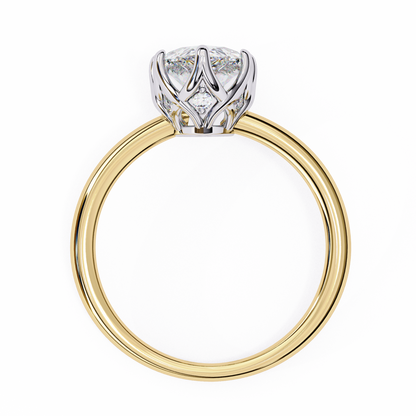 LGD Solitaire Ring Marquise Stone (1.14ct) In 14K Gold