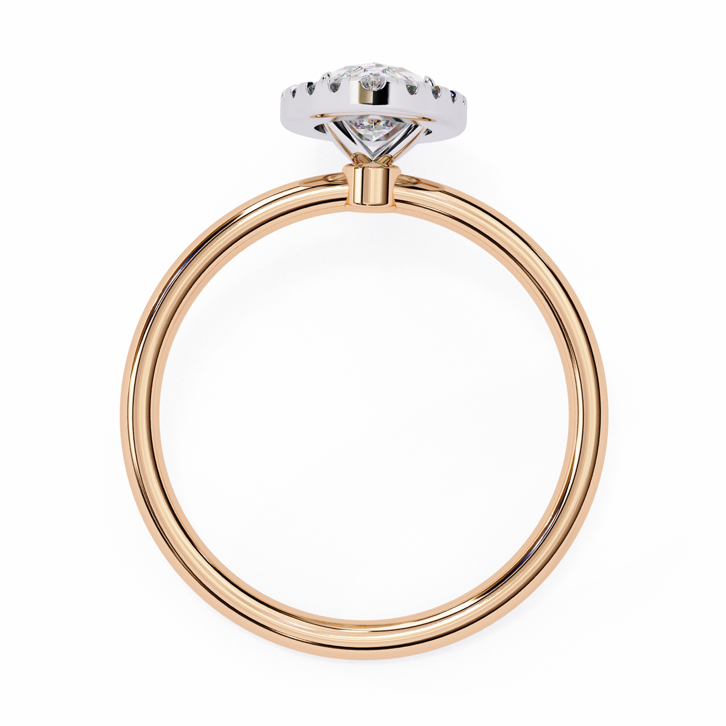 LGD Ring Marquise Stone (1.02ct) In 14K Gold   #LGD-Mq-CD117