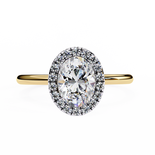 LGD Solitaire Ring Oval Stone (1.29ct) In 14K Gold   #LGD-OV-CD118