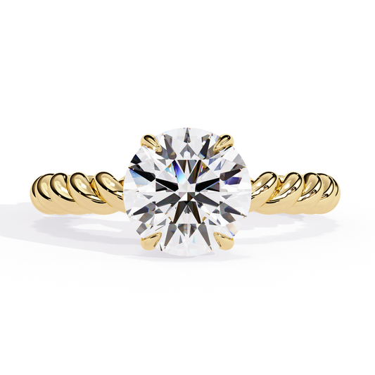 LGD  Solitaire Ring Round Stone (1.92ct) In 14K Gold  #LGD-RD-CD193