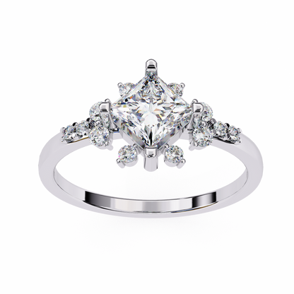 LGD Ring Princess Stone (1.014ct) In 14K Gold   #LGD-PR-CD282