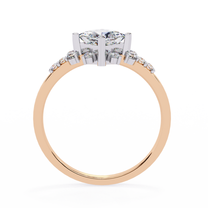 LGD Ring Princess Stone (1.014ct) In 14K Gold   #LGD-PR-CD282