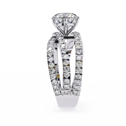 LGD Ring Round Stone (1.63ct) In 14K Gold   #LGD-RD-CD283