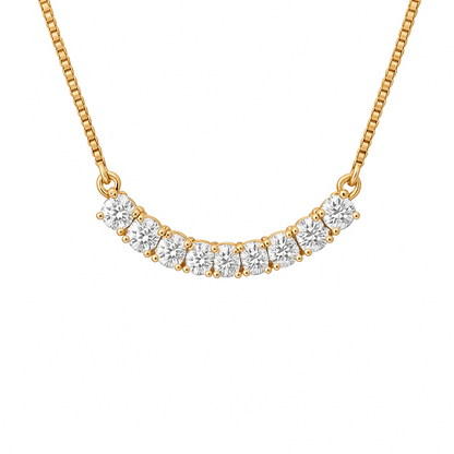 Classic 9 Round Lab Diamond Pendant 