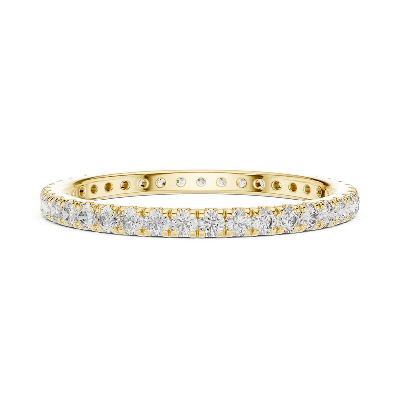 0.50 CT Round Lab Grown Diamond Pavé Eternity Band
